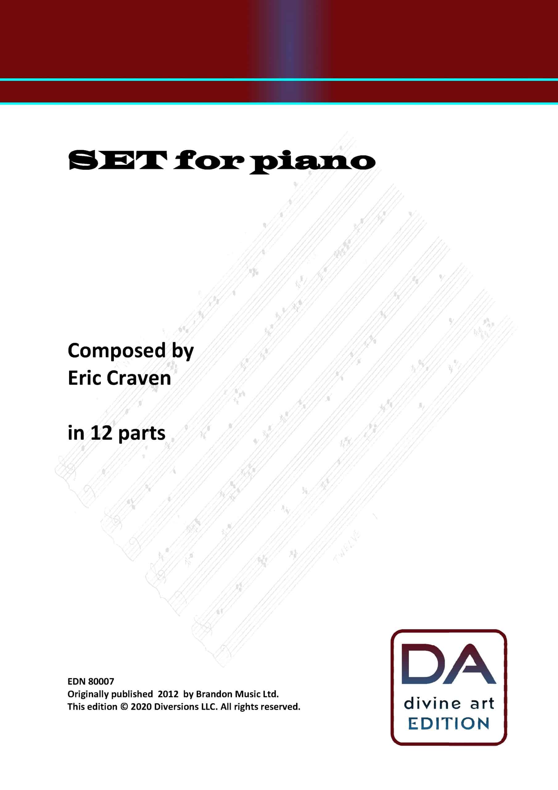 SET for Piano by Eric Craven (Sheet Music)